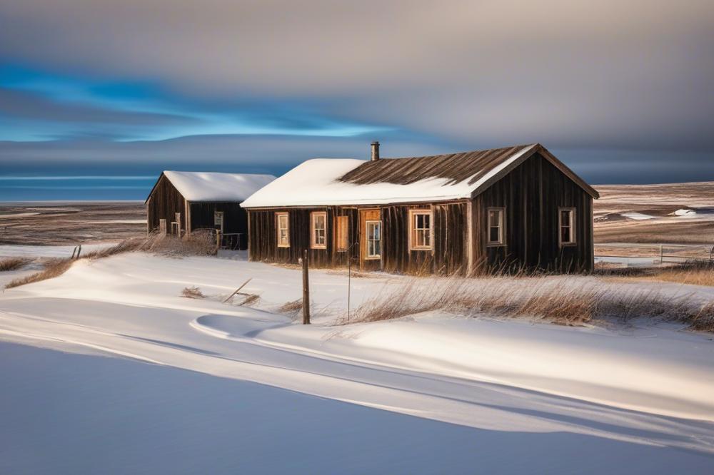 Lingering Shadows In Winterton, Newfoundland