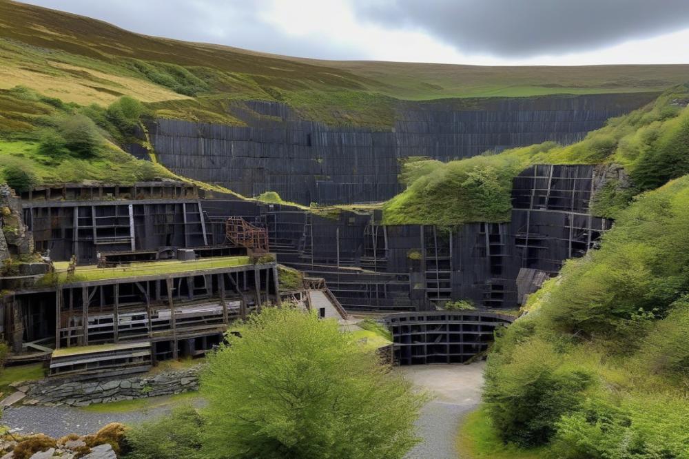 Traces Of Slate Miners In Rhosydd Quarry